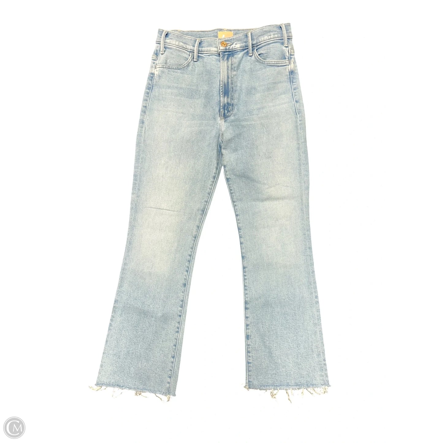 Jeans Straight By Mother In Blue Denim, Size: 8