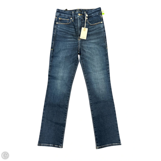 Jeans Straight By Good American In Blue Denim, Size: 4