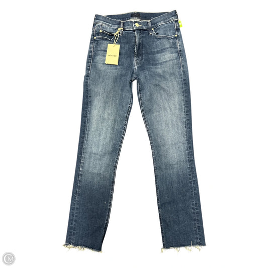 Jeans Straight By Mother In Blue Denim, Size: 4