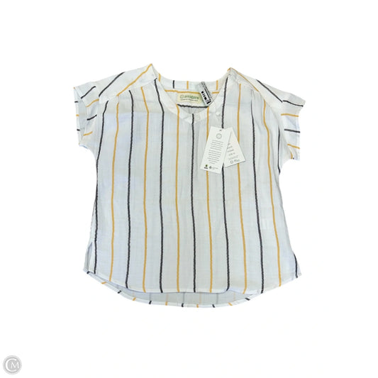Top Short Sleeve By Aventura In Striped Pattern, Size: S