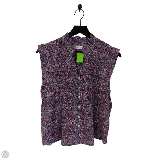Top Sleeveless By Carve Designs In Floral Print, Size: M