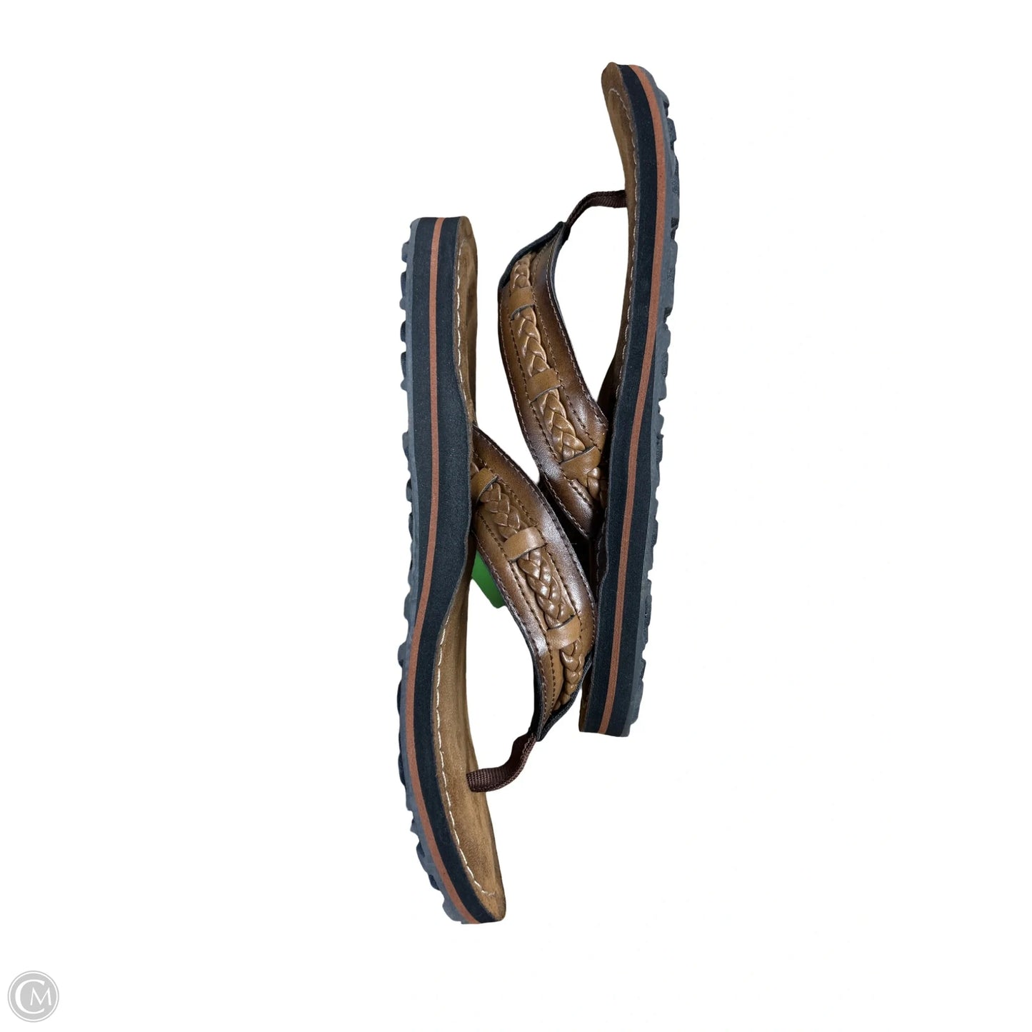 Sandals Flip Flops By Clarks In Brown, Size: 8