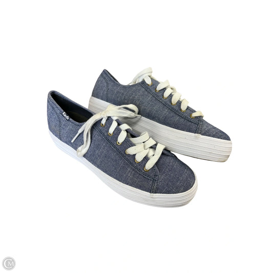 Shoes Sneakers Platform By Keds In Blue Denim, Size: 8
