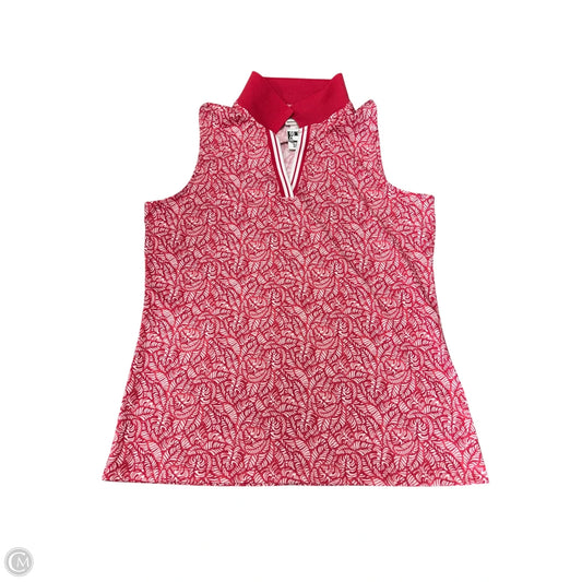 Athletic Tank Top By Tommy Bahama In Red & White, Size: M