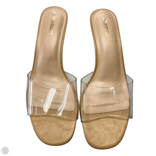 Shoes Heels Kitten By Cushionaire In Tan, Size: 8.5