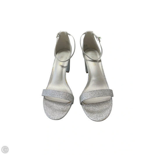 Shoes Heels Block By Dream Pairs In Silver, Size: 11