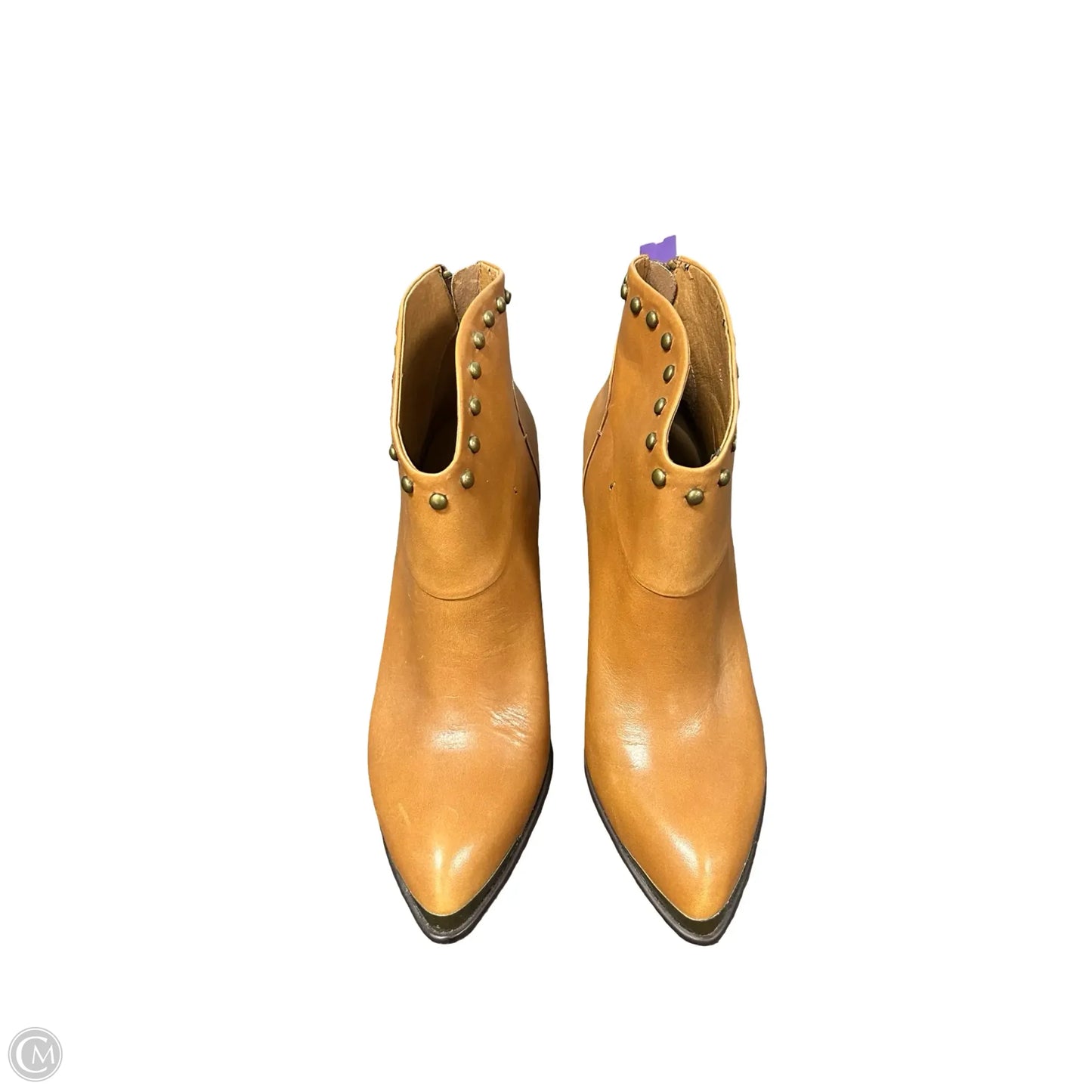 Boots Ankle Heels By B. Makowsky In Tan, Size: 8.5