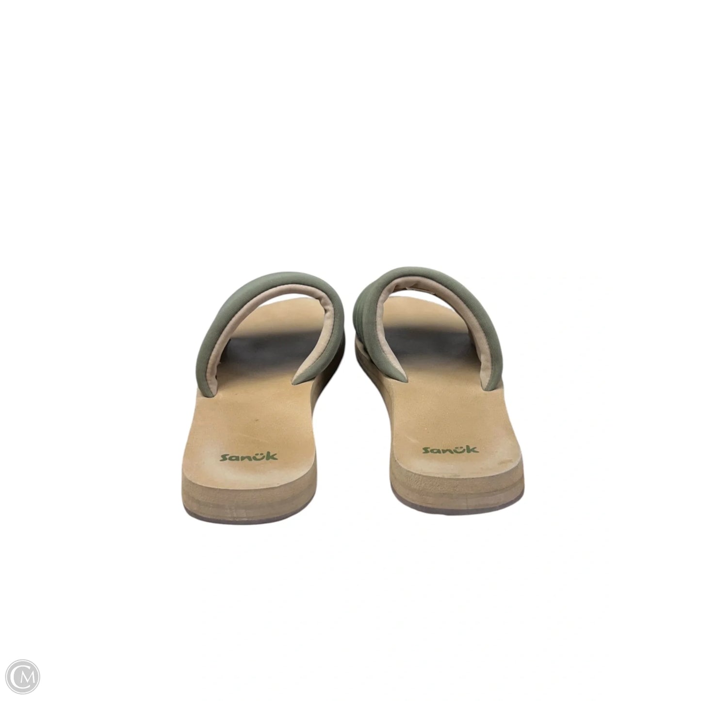 Sandals Flats By Sanuk In Green, Size: 7