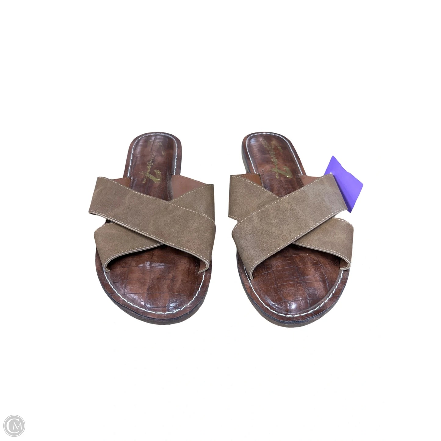 Sandals Flats By Seven 7 In Brown, Size: 10