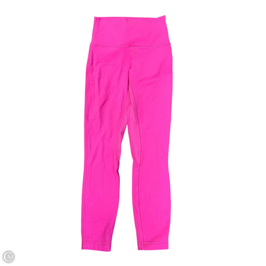 Athletic Leggings By Lululemon In Pink, Size: 4