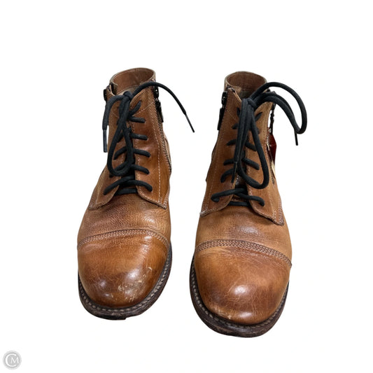 Boots Ankle Heels By Bed Stu In Brown, Size: 7