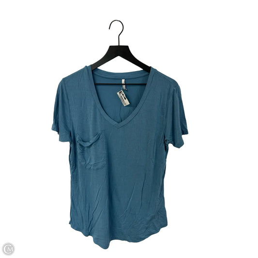 Top Short Sleeve By Z Supply In Blue, Size: L