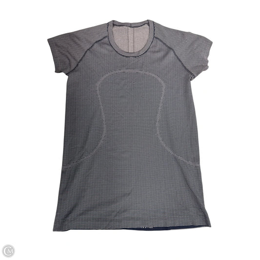 Athletic Top Long Sleeve Crewneck By Lululemon In Blue, Size: 12