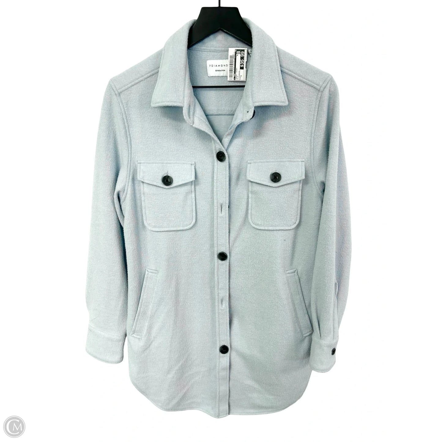 Jacket Shirt By Cmc In Blue, Size: S