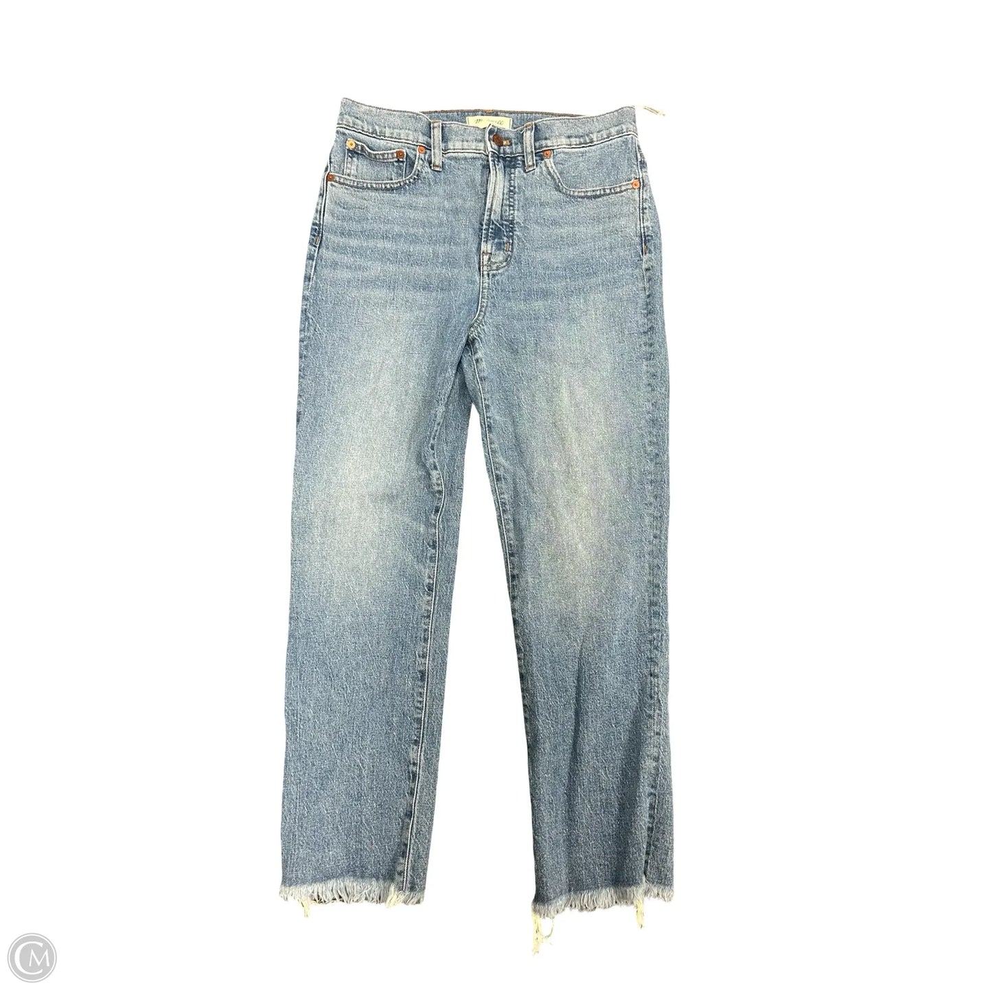Jeans Cropped By Madewell In Blue Denim, Size: 8