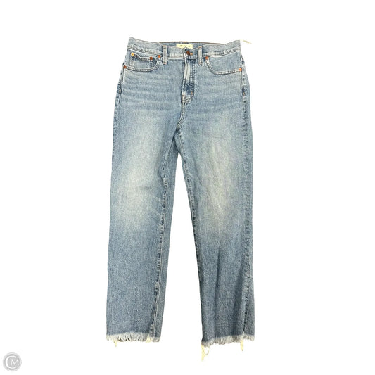 Jeans Cropped By Madewell In Blue Denim, Size: 8