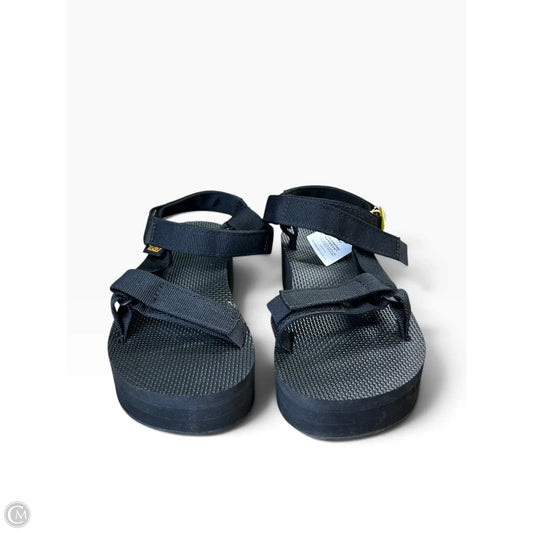 Sandals Heels Platform By Teva In Black, Size: 7