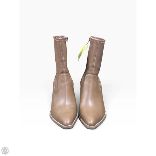 Boots Mid-calf Heels By Universal Thread In Brown, Size: 6.5