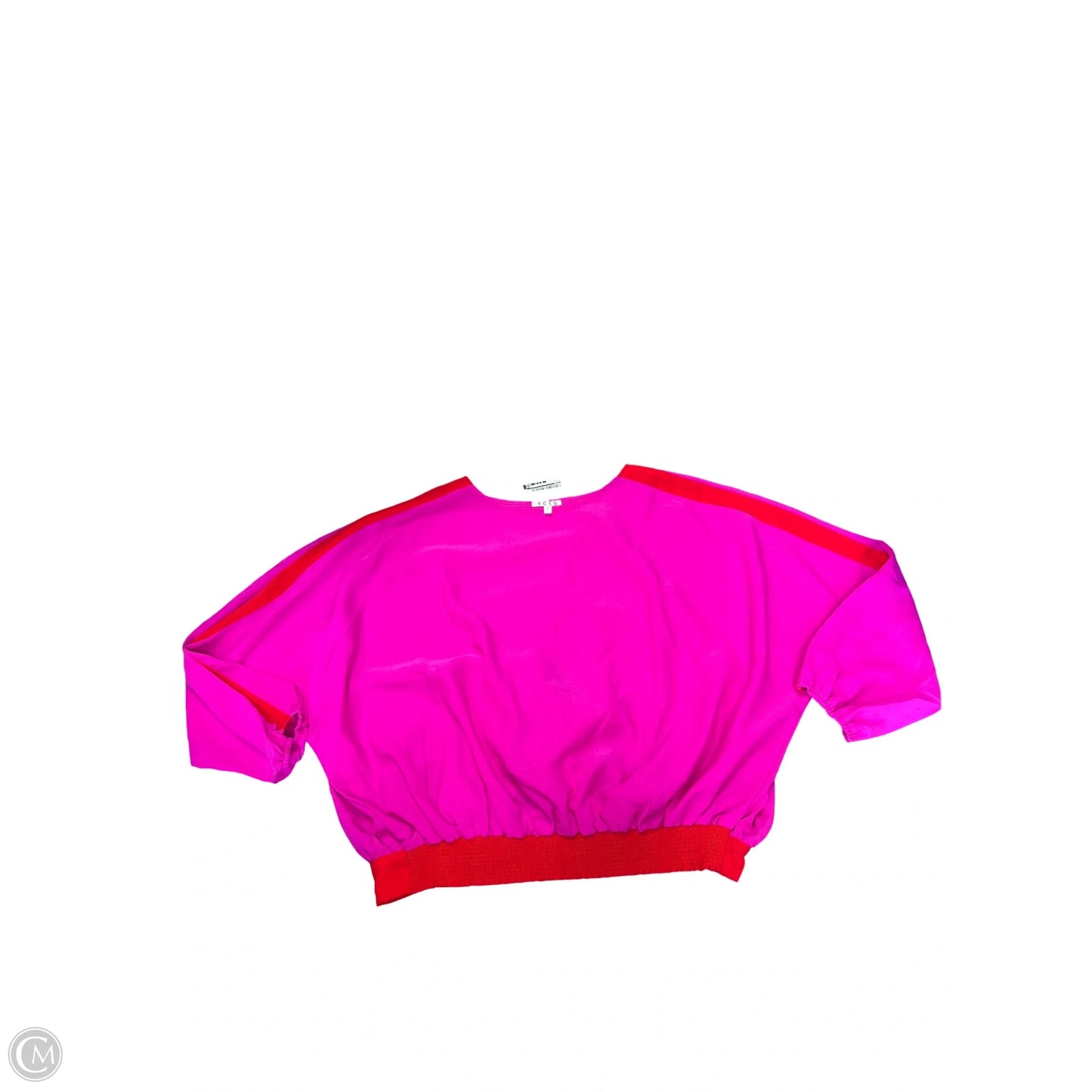 Top Long Sleeve By Tcec In Pink, Size: L