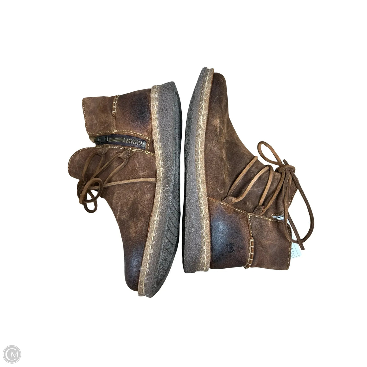 Boots Ankle Flats By Born In Brown, Size: 8.5