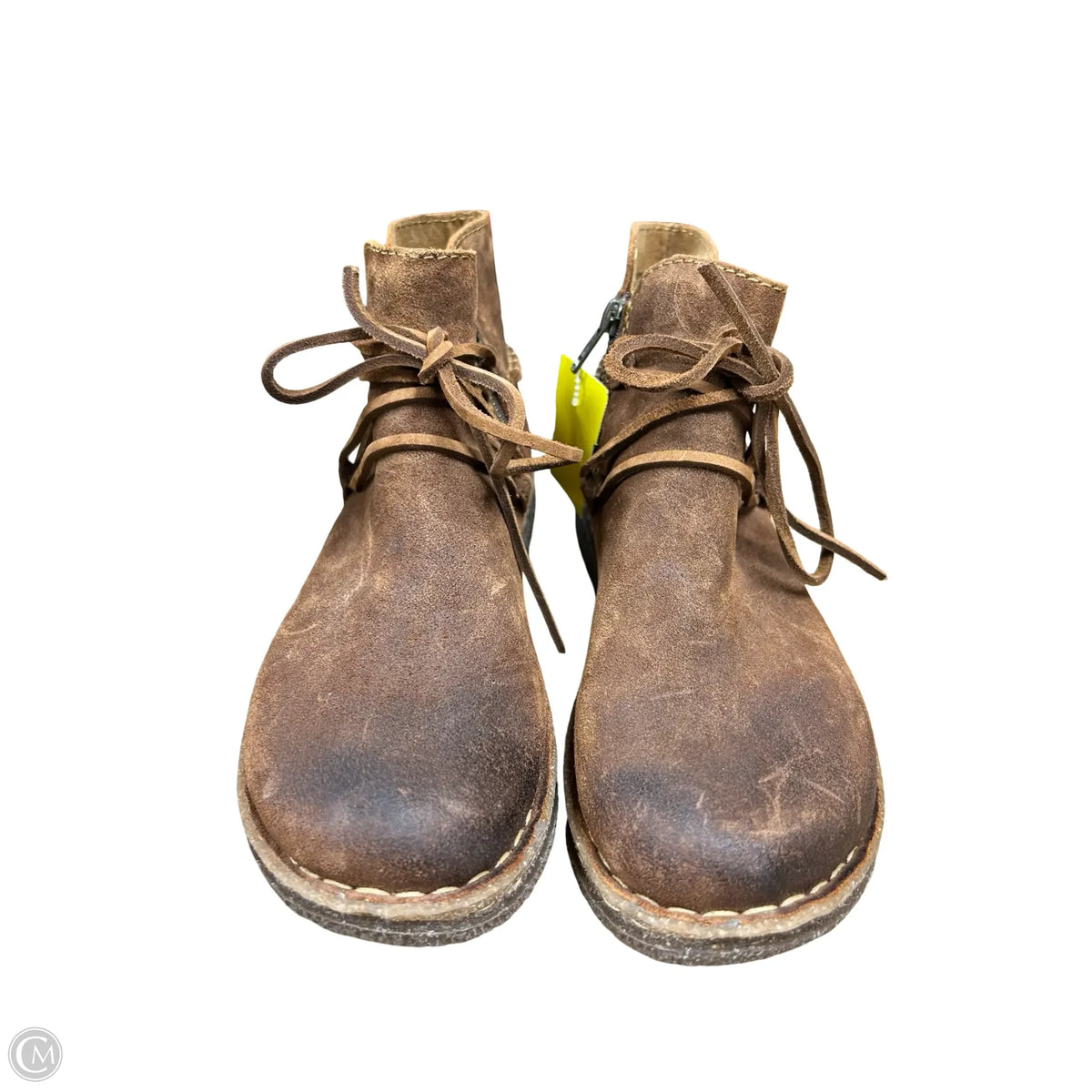 Boots Ankle Flats By Born In Brown, Size: 8.5