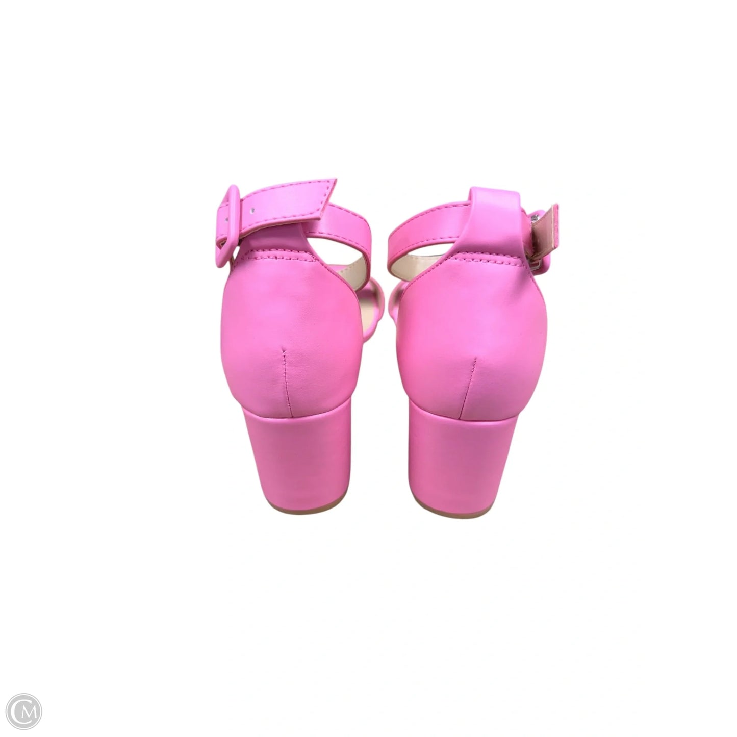 Sandals Heels Kitten By Clothes Mentor In Pink, Size: 8.5