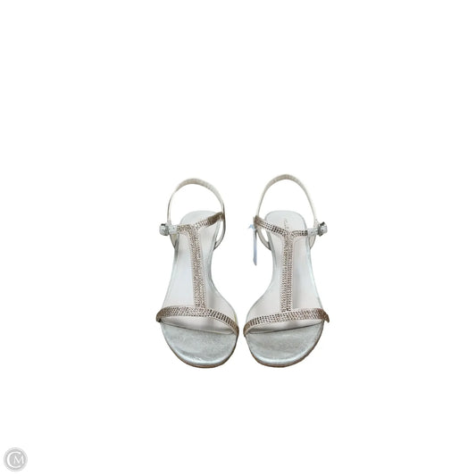 Sandals Heels Kitten By Cmb In Tan, Size: 10