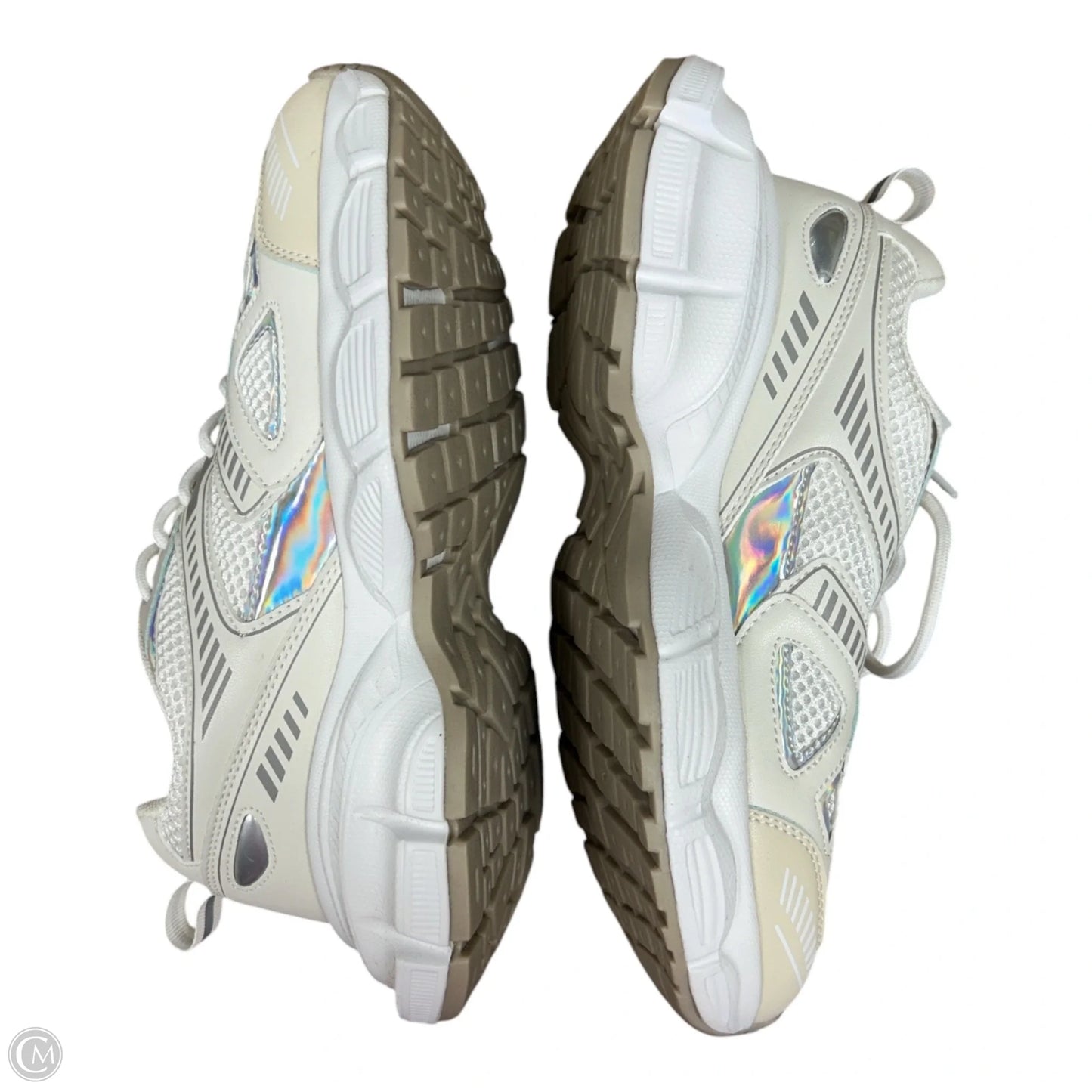Shoes Athletic By Berness In Cream & White, Size: 10