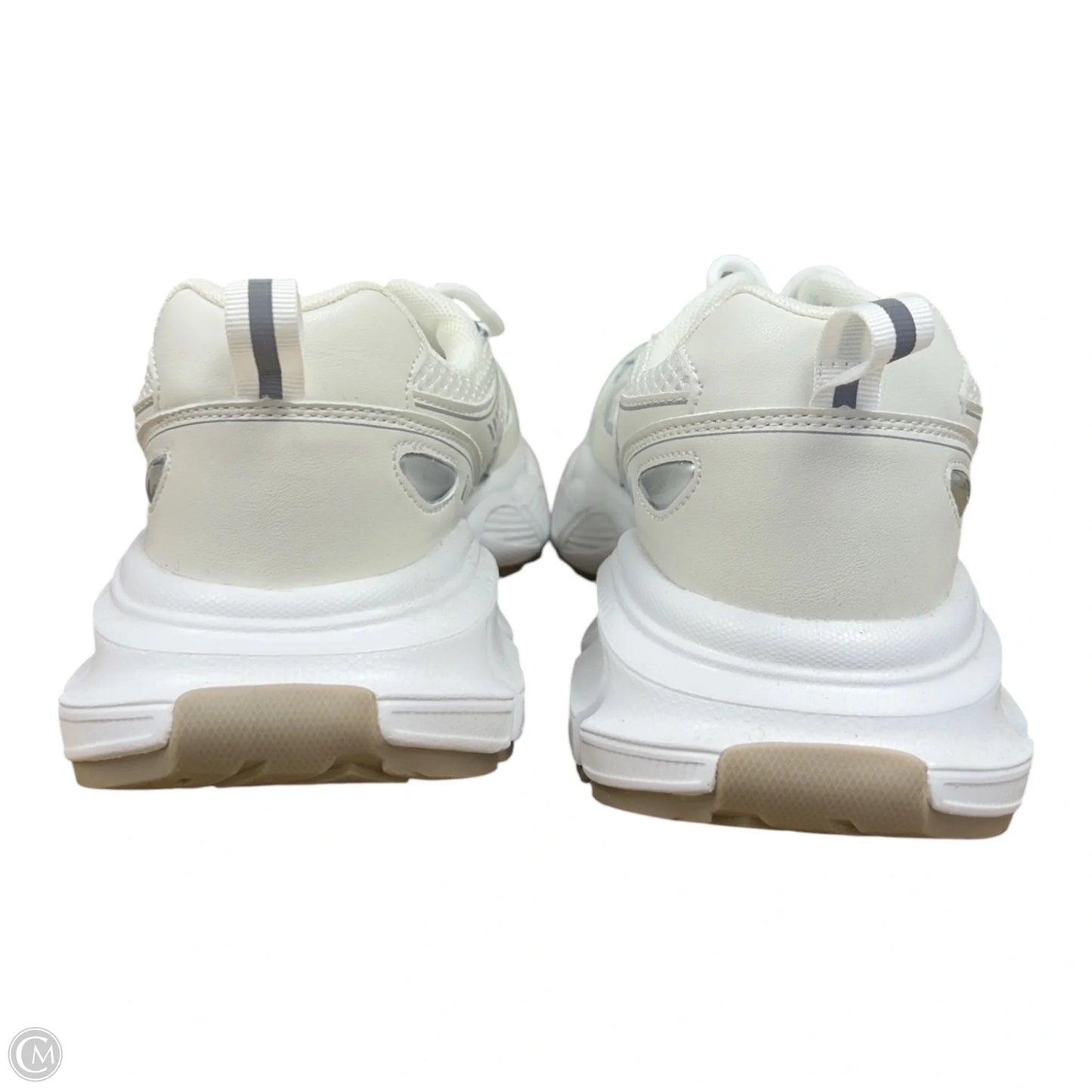 Shoes Athletic By Berness In Cream & White, Size: 10