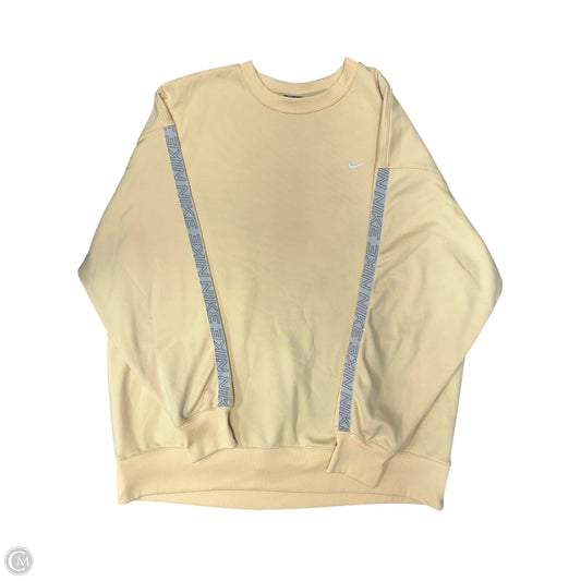 Sweatshirt Crewneck By Nike Apparel In Yellow, Size: L
