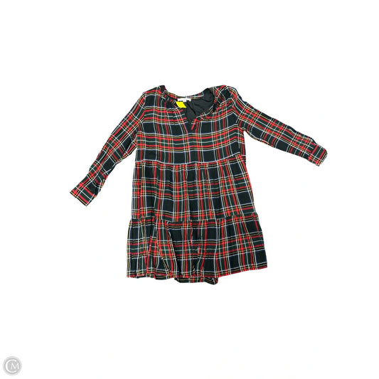 Dress Casual Short By Loft In Plaid Pattern, Size: L