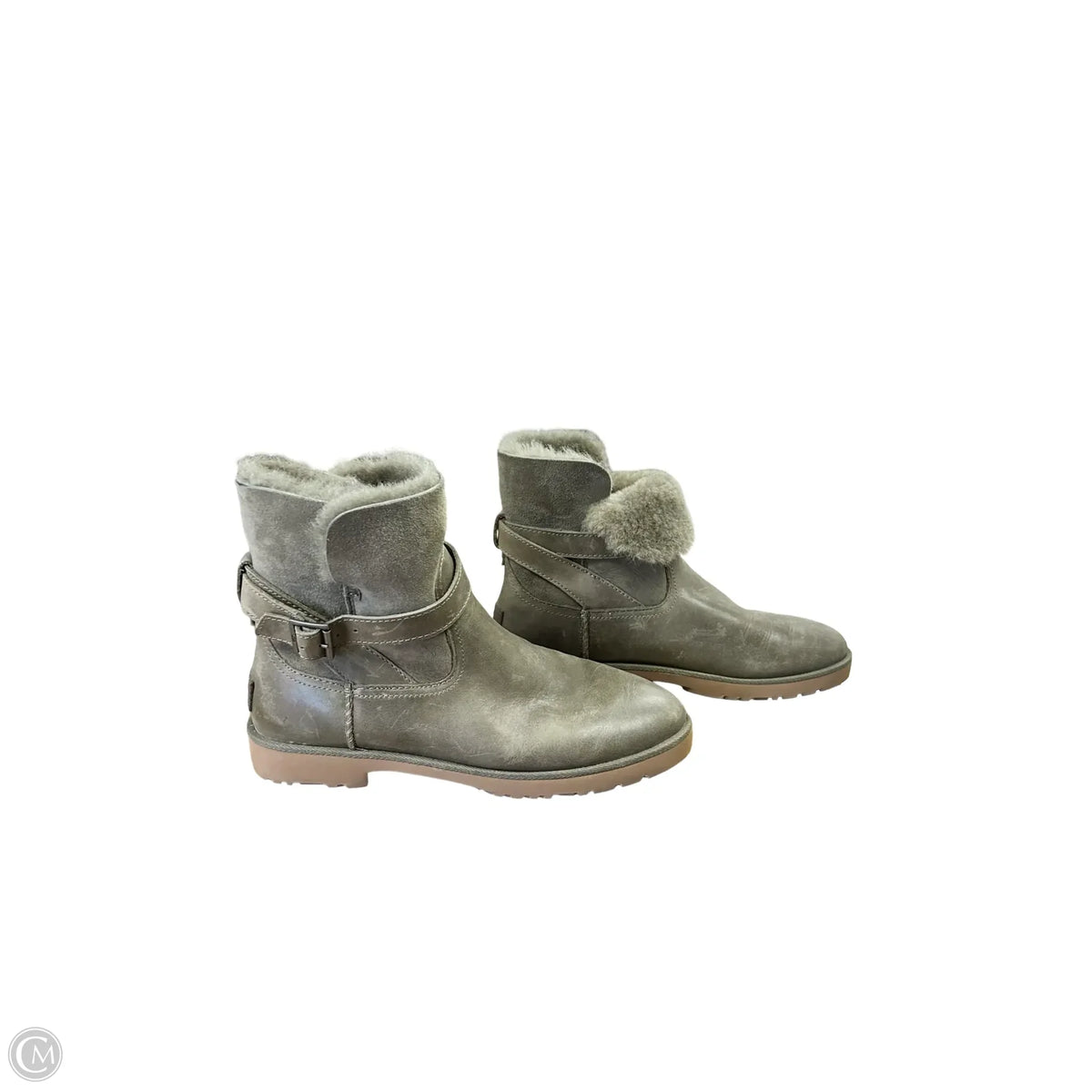 Boots Designer By Ugg In Green, Size: 8