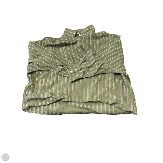 Top Long Sleeve By Anthropologie In Green, Size: L