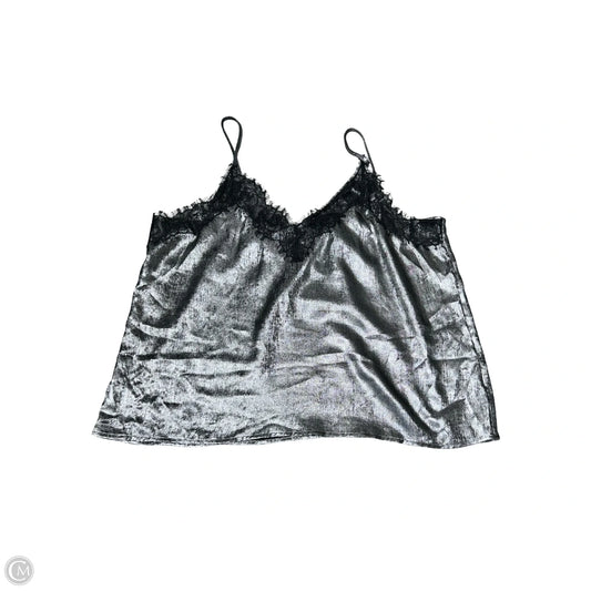 Top Sleeveless By Evereve In Silver, Size: Xl