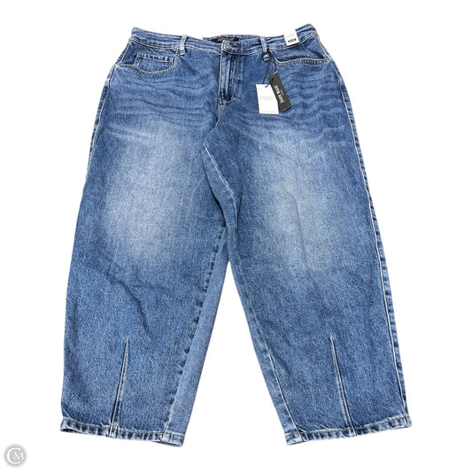 Jeans Wide Leg By Judy Blue In Blue Denim, Size: 18