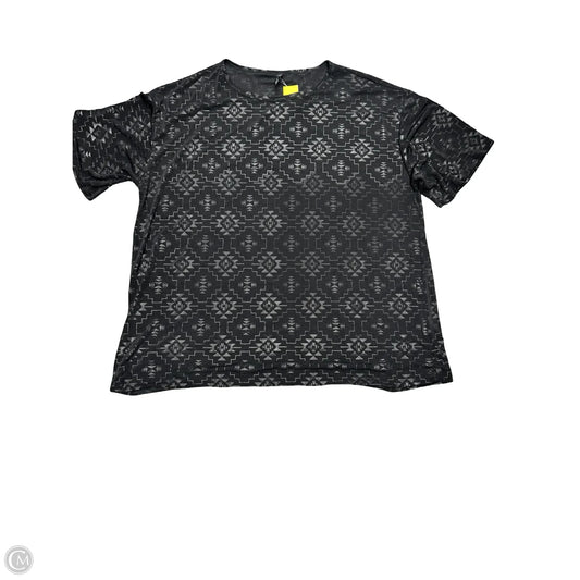 Top Short Sleeve By Cmc In Black, Size: 2x