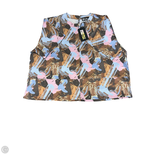 Top Short Sleeve By Cmc In Multi-colored, Size: 2x