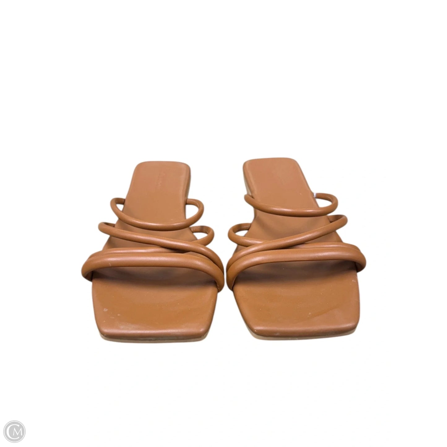Sandals Flats By Clothes Mentor In Brown, Size: 10.5