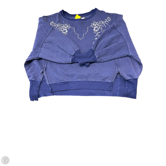 Sweatshirt Crewneck By We The Free In Blue, Size: Xs