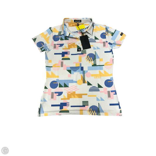 Athletic Top Short Sleeve By Cmc In Multi-colored, Size: M