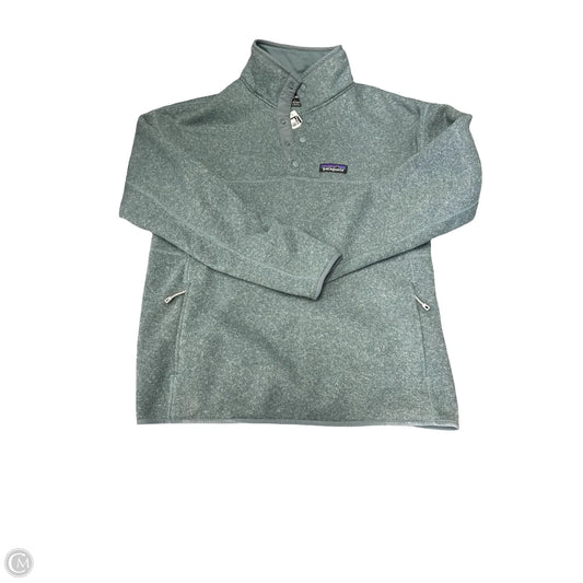 Sweatshirt Collar By Patagonia In Green, Size: M
