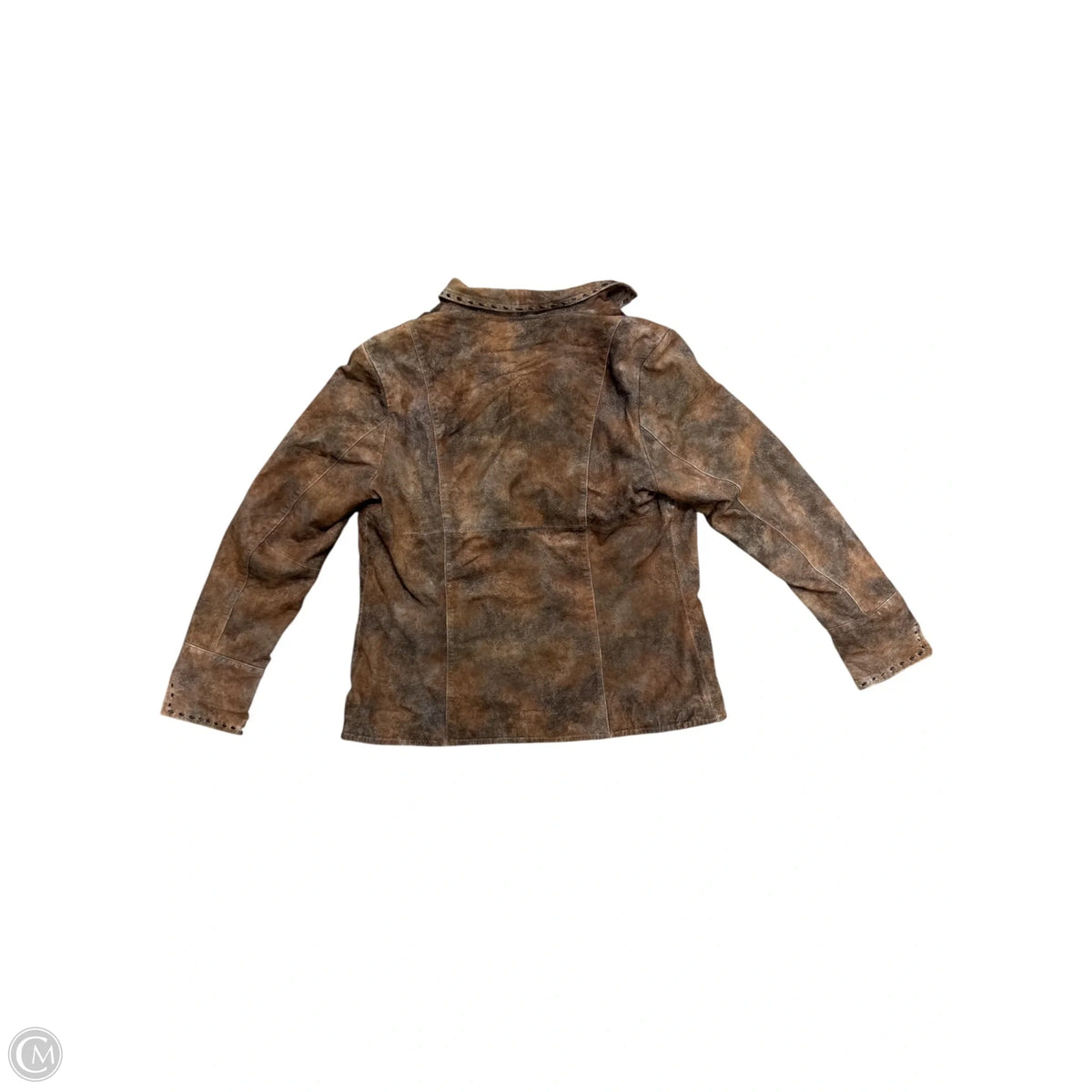 Jacket Leather By Cmb In Brown, Size: L