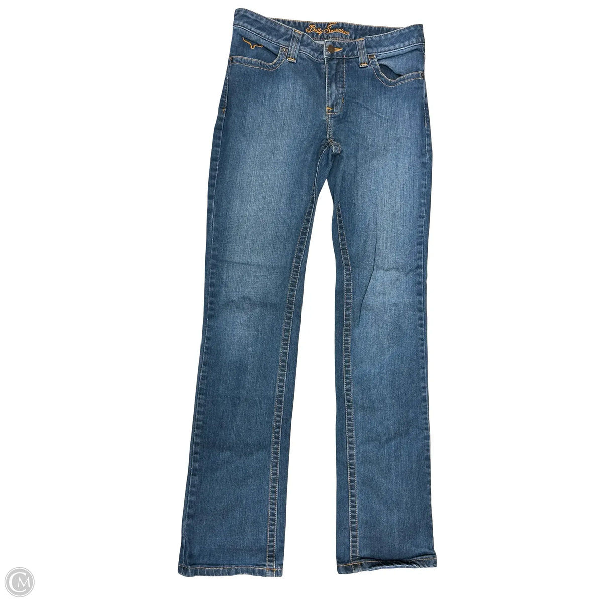Jeans Straight By Cmb In Blue Denim, Size: 8