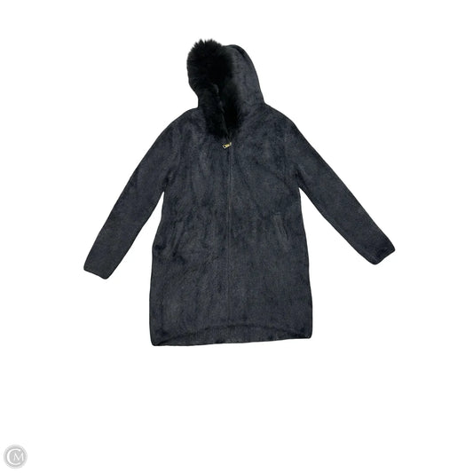 Coat Faux Fur & Sherpa By Easel In Black, Size: S