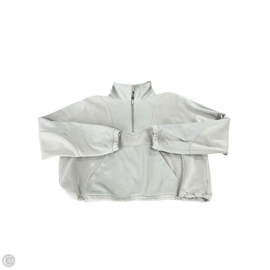 Athletic Sweatshirt Collar By Lululemon In Taupe, Size: 10
