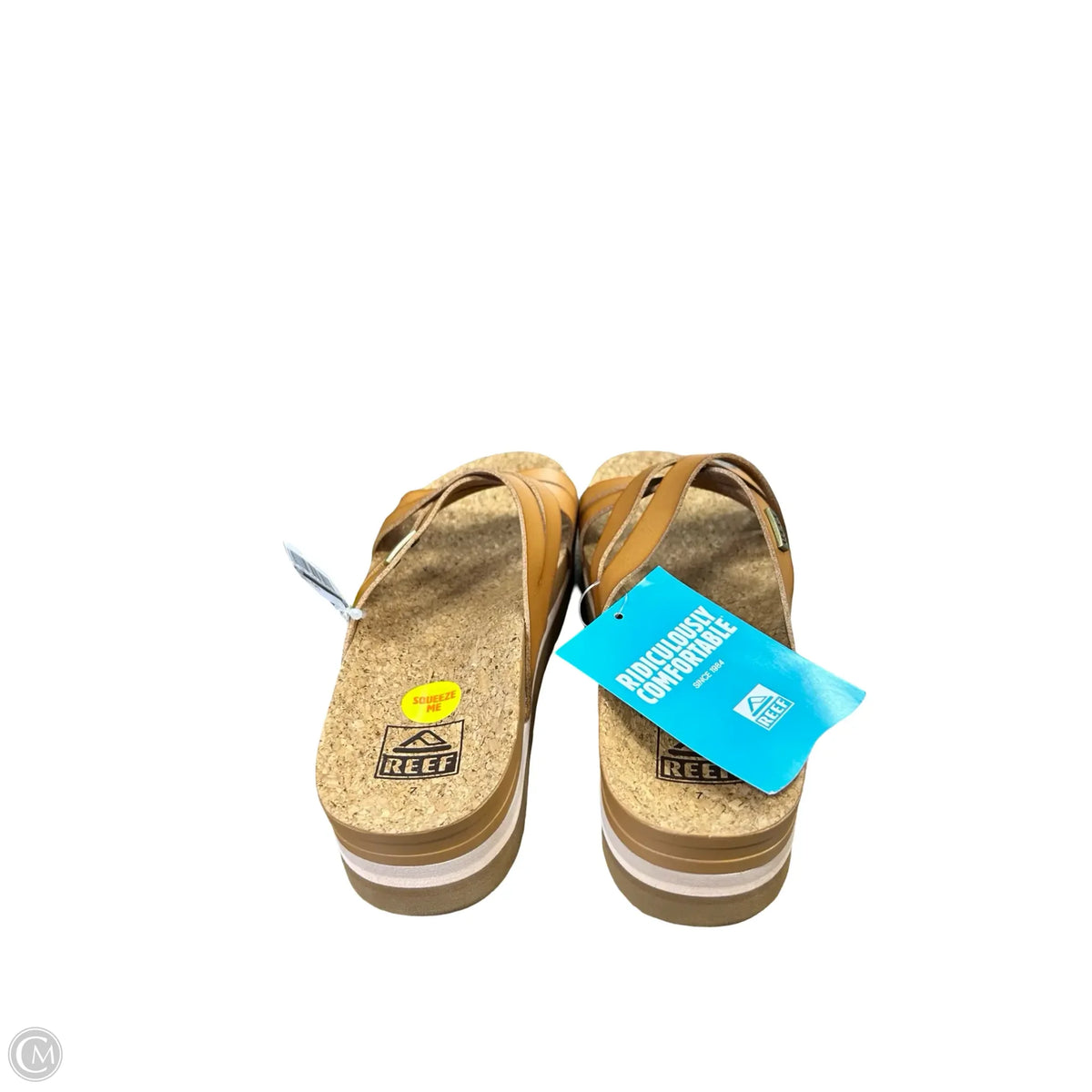 Sandals Flats By Reef In Tan, Size: 7