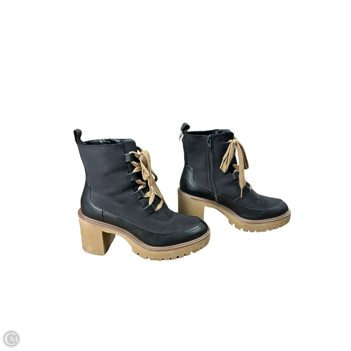 Boots Ankle Heels By Universal Thread In Black, Size: 8.5