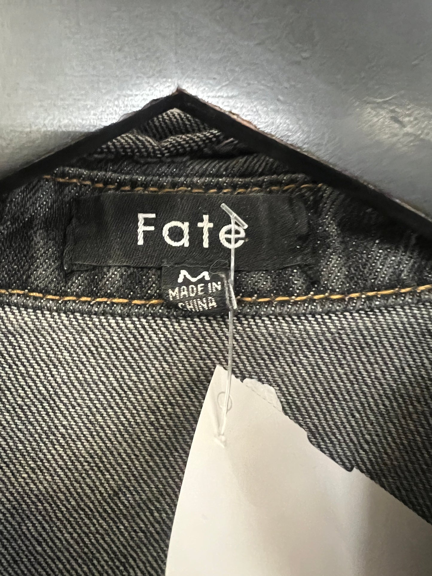 Black Denim Jacket Denim Fate, Size M