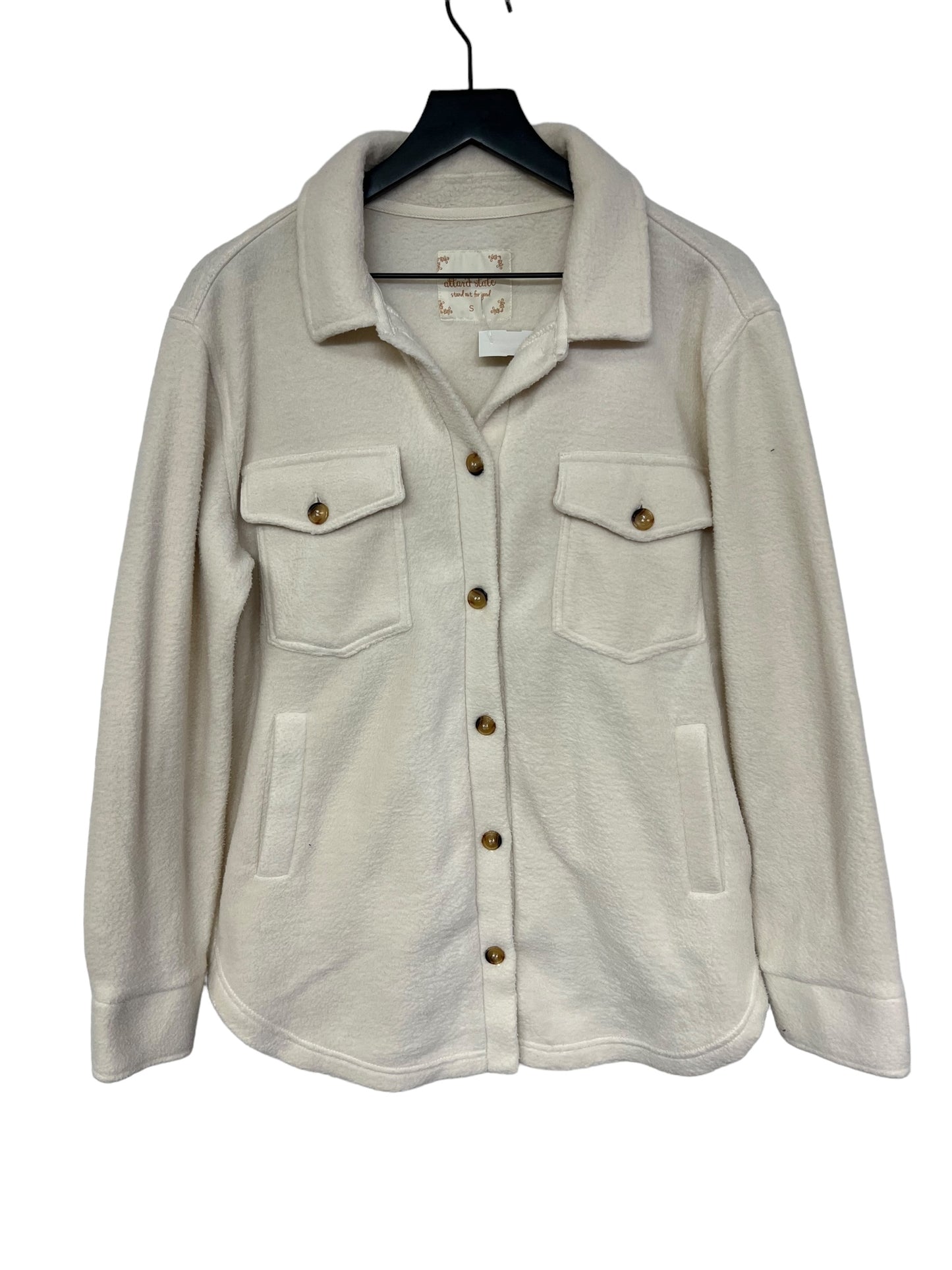 Jacket Shirt By Altard State In Cream, Size: S