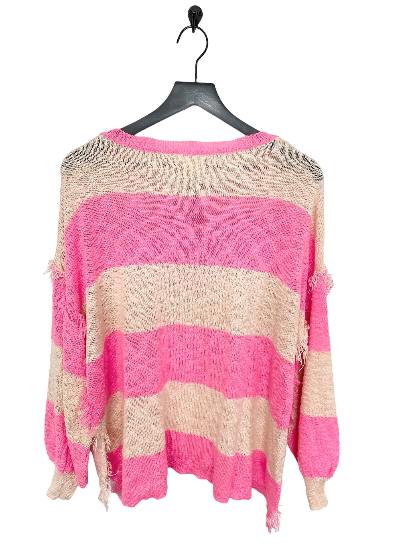 Pink & Tan Sweater Fantastic Fawn, Size S